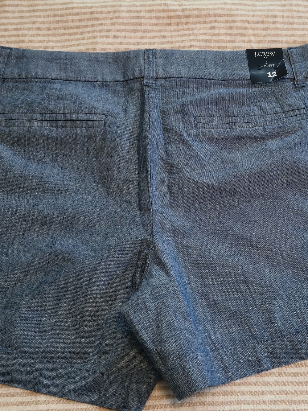 J.Crew Classic Linen-Blend Shorts in Chambray Blue